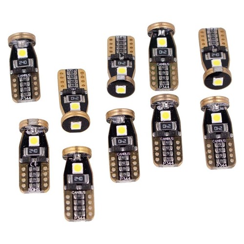 10x lampade led t10 w5w - 10x, canbus