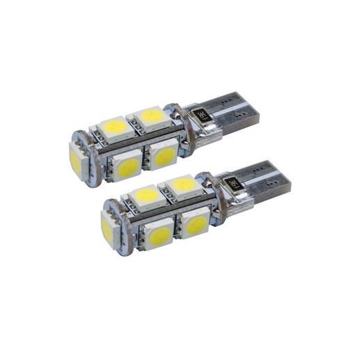 Coppia lampade t10 w5w - w5w, led