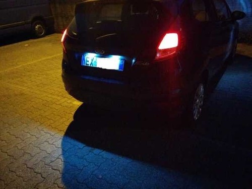Coppia luci led targa - coppia, t10