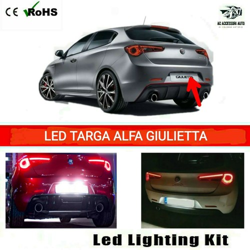 Coppia luci targa - led, alfa